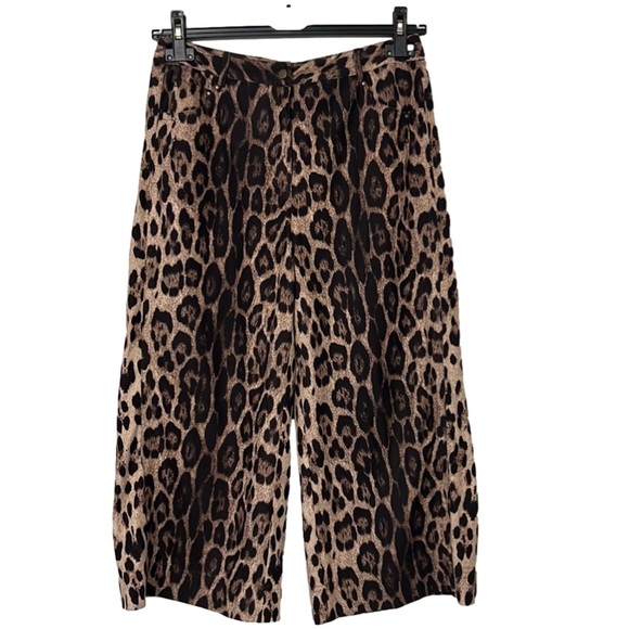 Spanner Leopard Print Cropped Pants - Picture 1 of 6